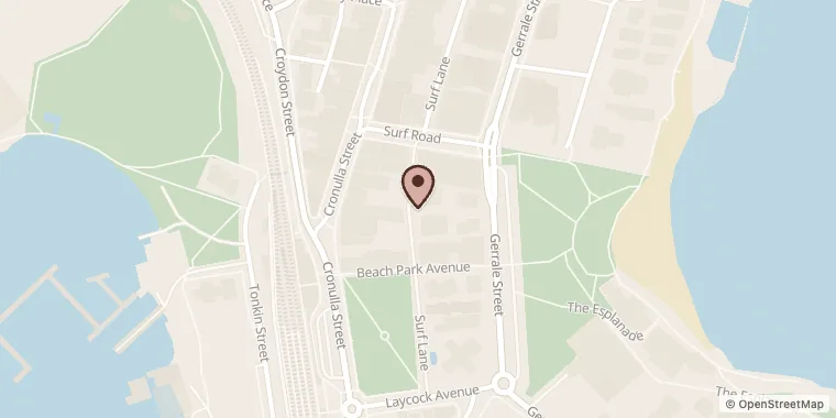 Street map showing Alphabet St at Shop 3/49 Gerrale St, Cronulla