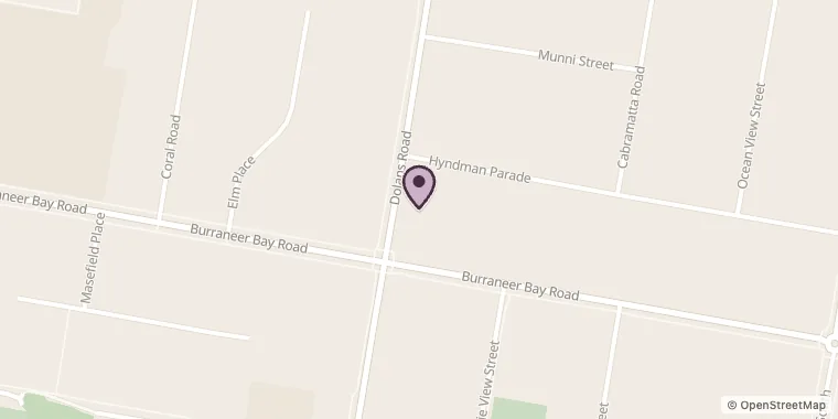 Street map showing Art Connects Co. at 54 Dolans Rd, Woolooware