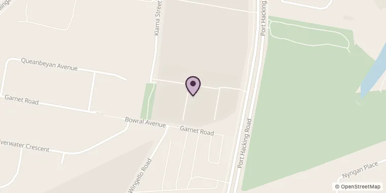 Street map showing BaLuca Media at 24/205 Port Hacking Rd, Miranda