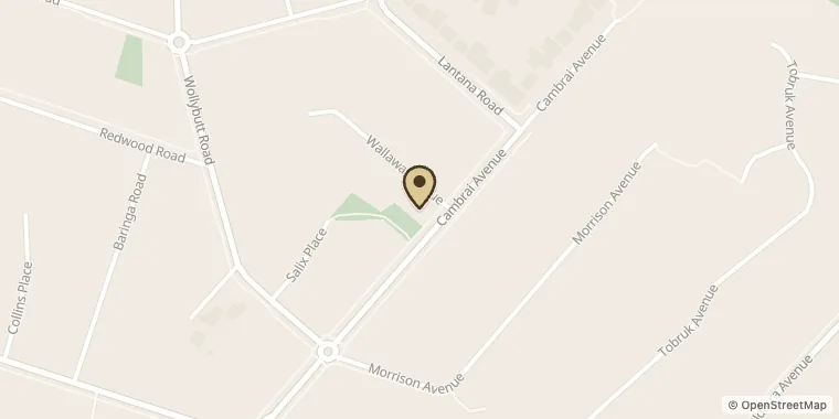 Street map showing Eliza Jade Candles at Shop 3/37-39 Cambrai Ave, Engadine