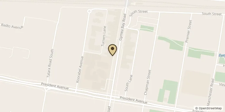 Street map showing Endeavour Cycles at 107 Gymea Bay Rd, Gymea