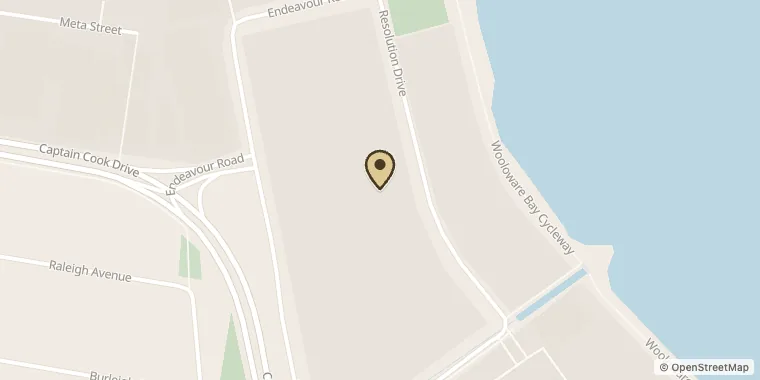 Street map showing Fatboy Bikes at 13 Resolution Dr, Caringbah