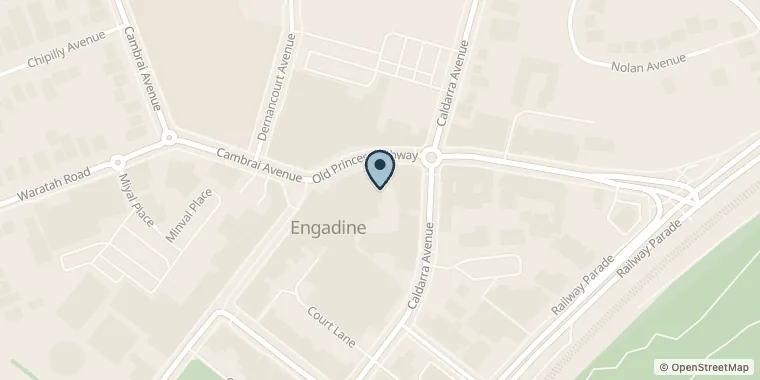Street map showing Fika Day Spa at 1/1026-1032 Old Princes Hwy, Engadine