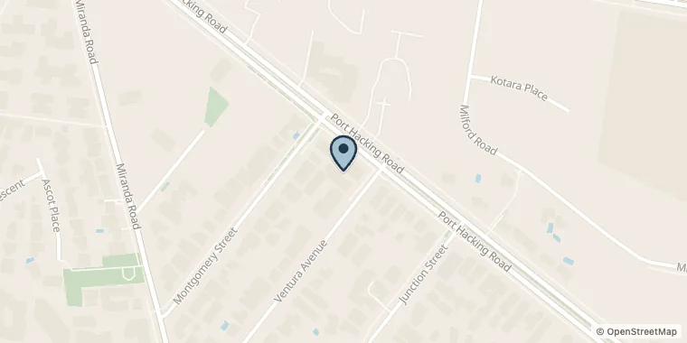 Street map showing FIRM RELIEVE SPORTS & REMEDIAL MASSAGE at 289 Port Hacking Rd, Miranda