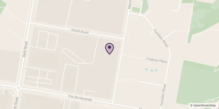 Street map showing Ink Signs - Kirrawee at Unit 3/17-19 Marshall Rd, Kirrawee