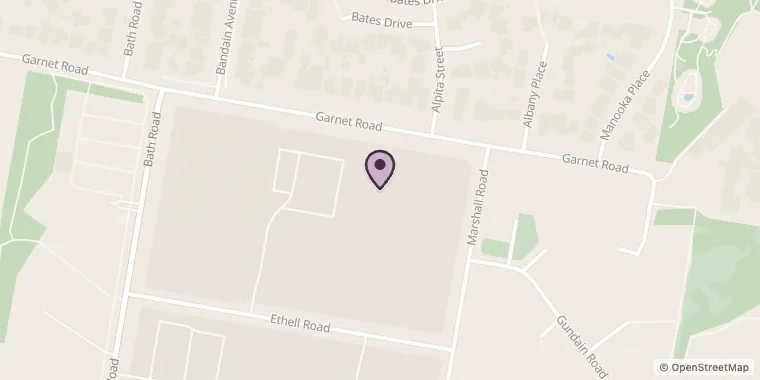 Street map showing Inkstone Printing at 2/152 Garnet Rd, Kirrawee
