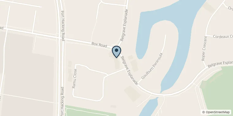Street map showing Maternal Instincts Massage at 4/217 Belgrave Esplanade, Sylvania Waters