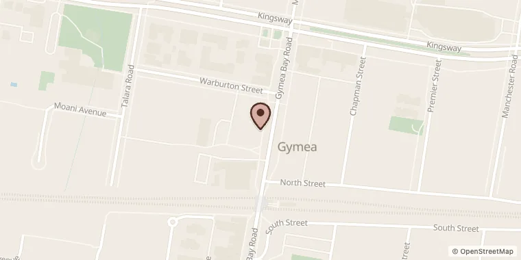 Street map showing Nina's Chocolates at 27 Gymea Bay Rd, Gymea
