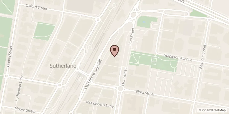 Street map showing Oak Davis at 744 Old Princes Highway, Sutherland