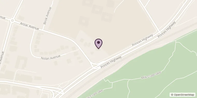 Street map showing Patricia's Violin and Piano Music School at 3A Anzac Ave, Engadine
