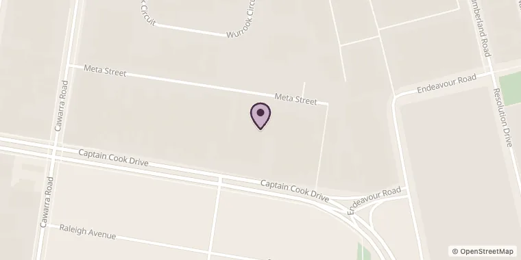 Street map showing Savvy Sign Co. at Unit 5/20 Meta St, Caringbah