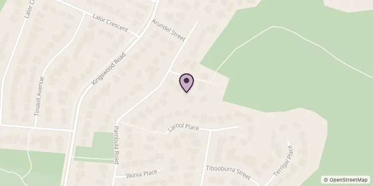 Street map showing Scott Swinson Studios at 8 Patonga Pl, Engadine