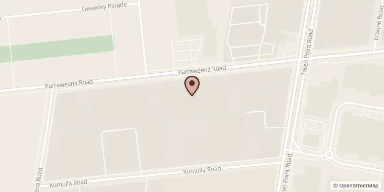 Street map showing Stix Eatery at 108 Parraweena Rd, Miranda