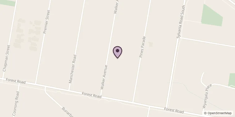 Street map showing The Dogs Pyjamas at 32B Walker Ave, Gymea