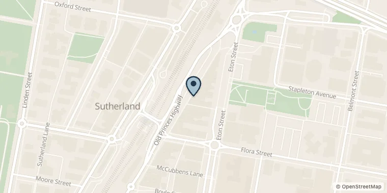 Street map showing The Smile Space Sutherland at 750 Old Princes Hwy, Sutherland