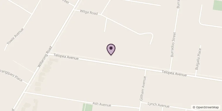 Street map showing The Wright Frame at 95 Telopea Ave, Caringbah