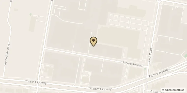 Street map showing Tumbleweed Events at 11/21-25 Monro Ave, Kirrawee