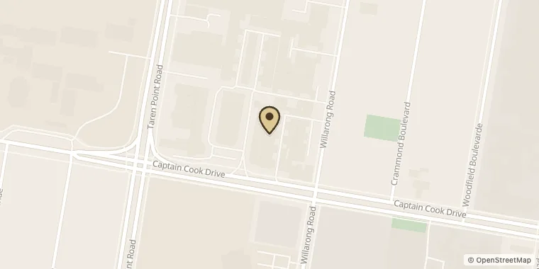 Street map showing Urban Rituelle at Unit 17/59/63 Captain Cook Dr, Caringbah