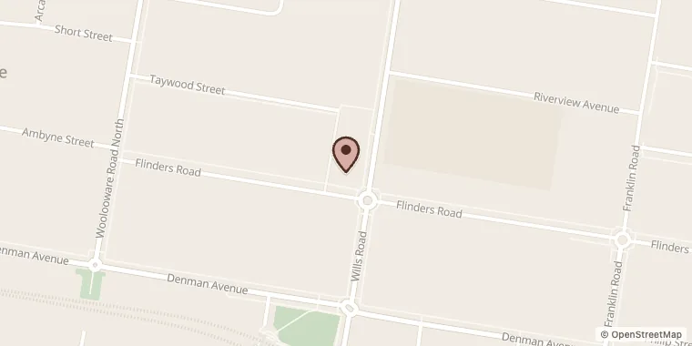 Street map showing Zee's Cafe at 53 Wills Rd, Woolooware